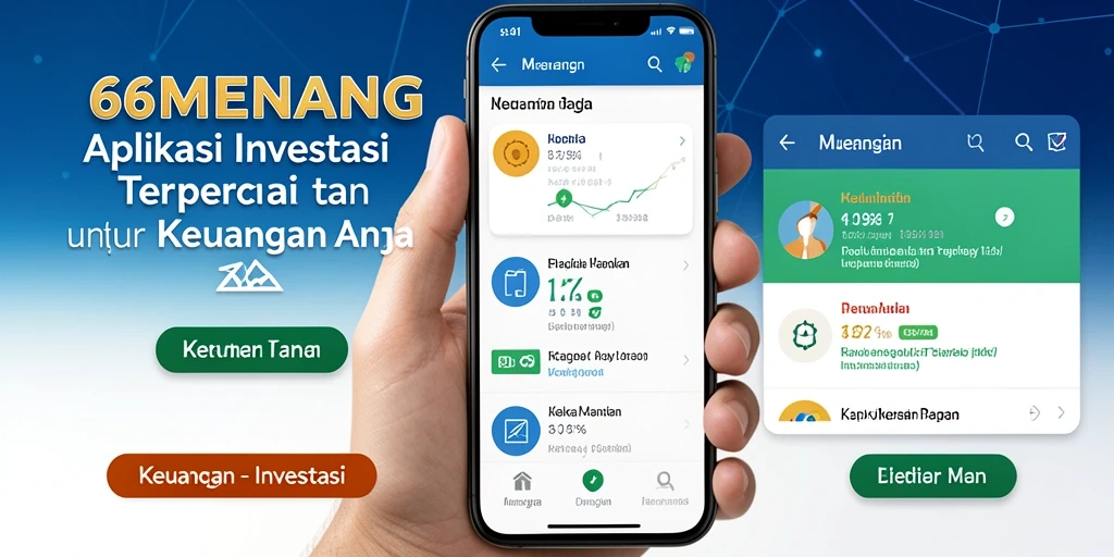 Antarmuka aplikasi 66MENANG dengan fitur investasi yang lengkap dan mudah digunakan.
