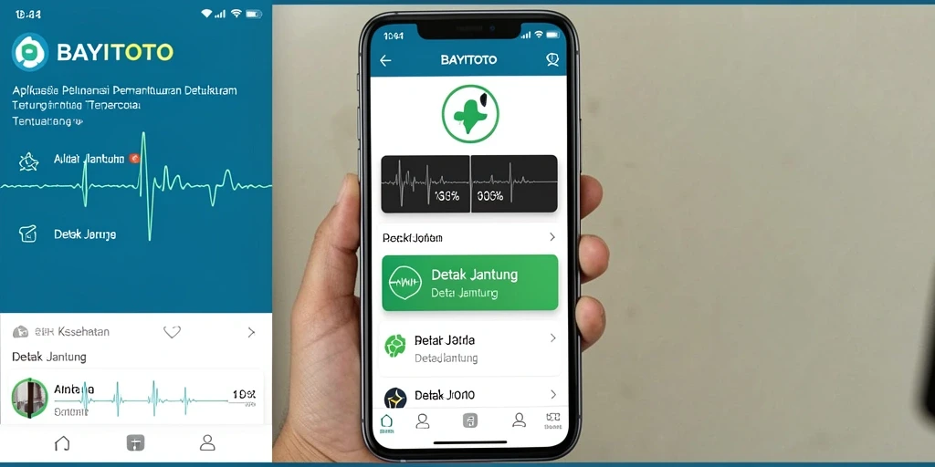 Antarmuka pengguna BAYITOTO yang intuitif untuk pemantauan detak jantung.