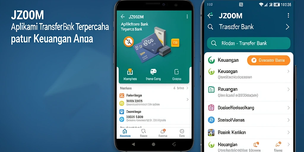 Antarmuka J200M yang sederhana dan efektif untuk Transfer Bank.