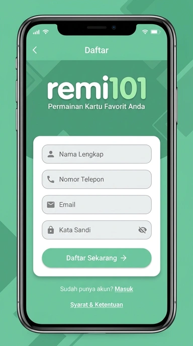 Cara Mendaftar Akun Baru di remi101