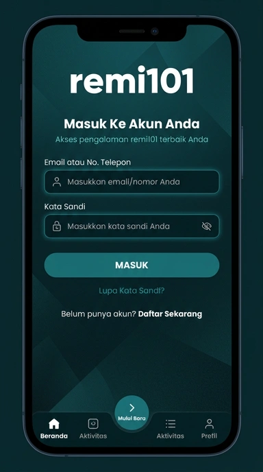 Panduan Masuk Akun remi101 Untuk Pengguna Android